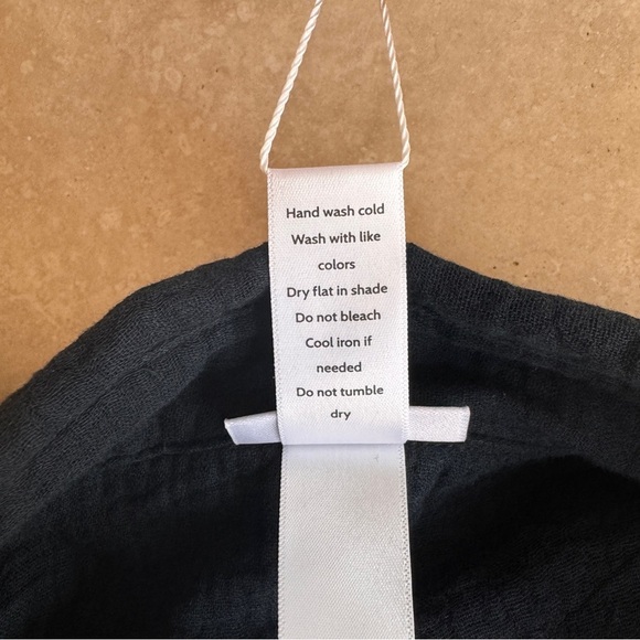 Andie Swim The Corvo Black Button Up Collared Long Sleeve Womens Size XXL Belted - Picture 15 of 16